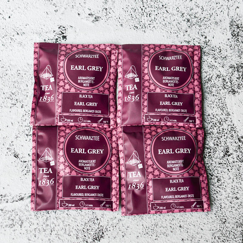 Earl grey fekete tea selyem filterben (4db)