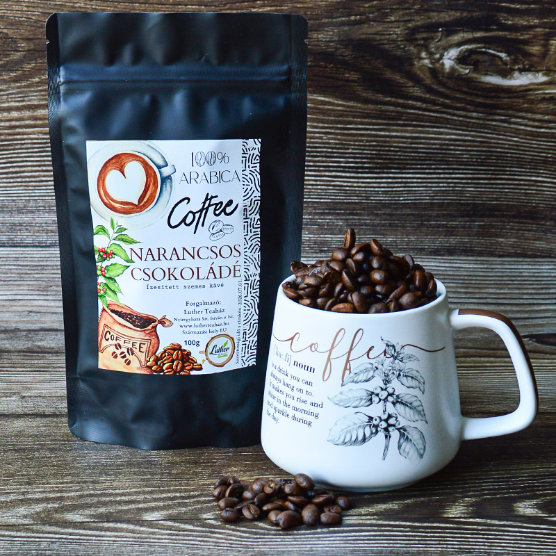 Narancsos csokoládé - 100% arabica szemes kávé (100g)