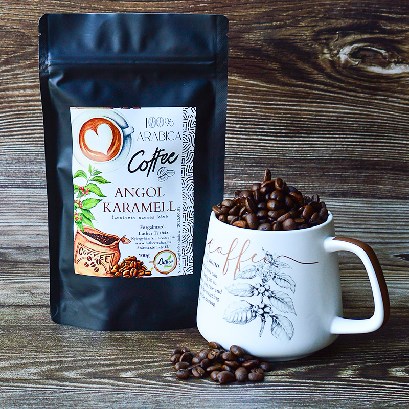 Angol karamell - 100% arabica szemes kávé (100g)